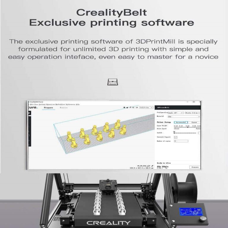 Creality CR-30: The 3DPrintMill, Infinite-Z, Belt 3D Printer - Orange 3D