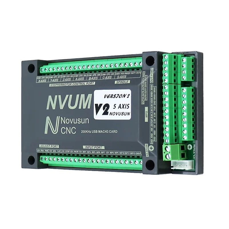 NVUM USB Mach3 Control Card 200KHz for Router - 3 Axis Controller - Orange 3D